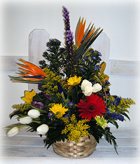 Flowering Basket Arrangement